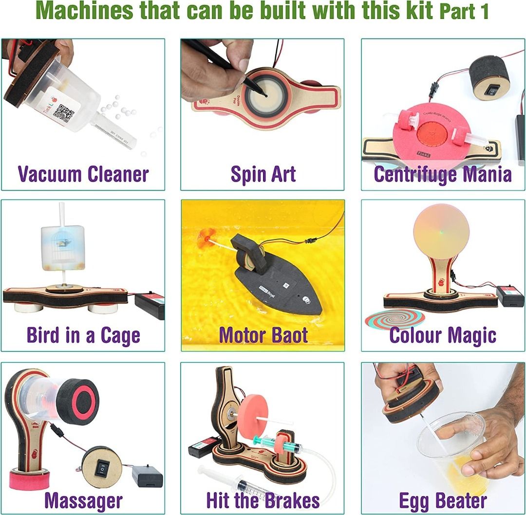 [sg stock] Butterfly EduFields Electric Motor kit 20+ Science