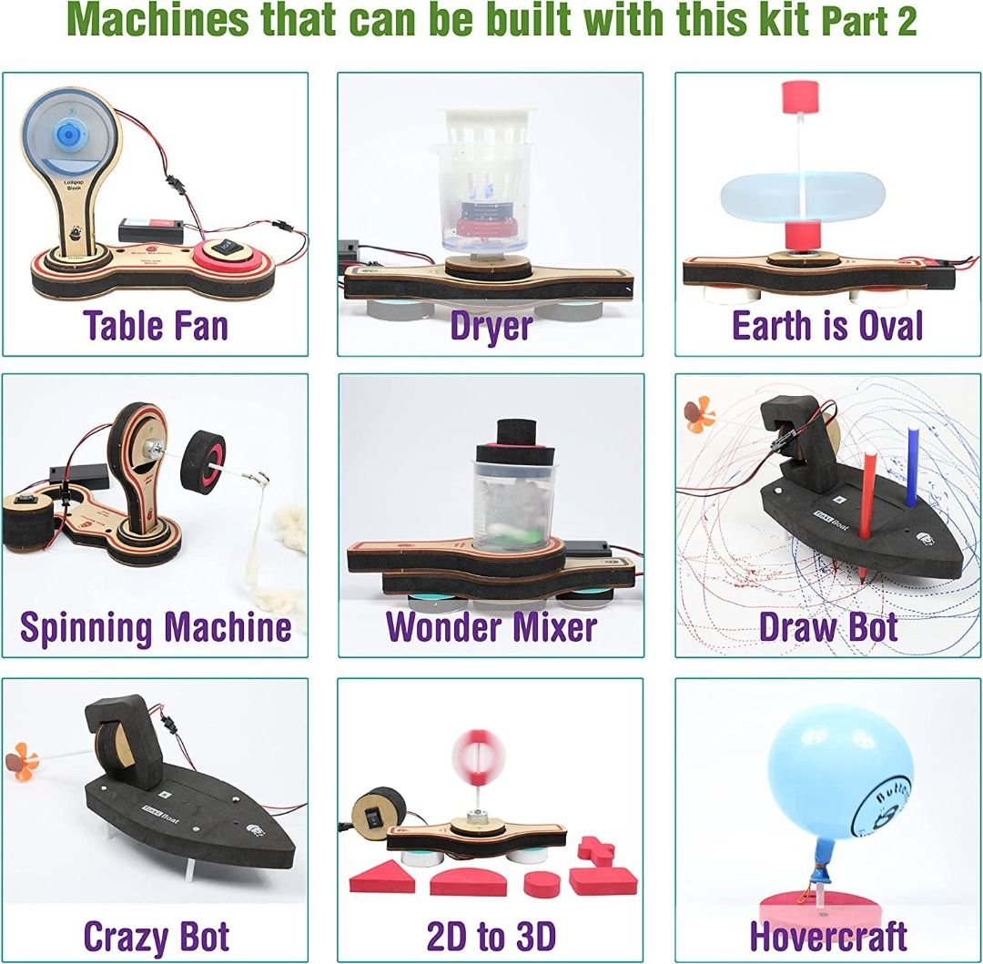 [sg stock] Butterfly EduFields Electric Motor kit 20+ Science
