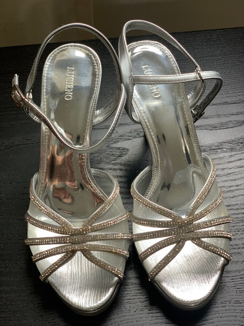 Cheap silver evening shoes online