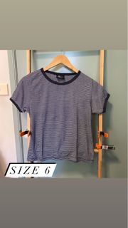 SIZE 6 / ALL ABOUT EVE STRIPE TOP