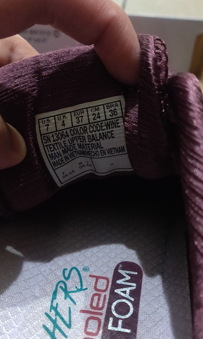 Skechers FlexAppeal 3.o maroon air cooled memory foam sport shoe