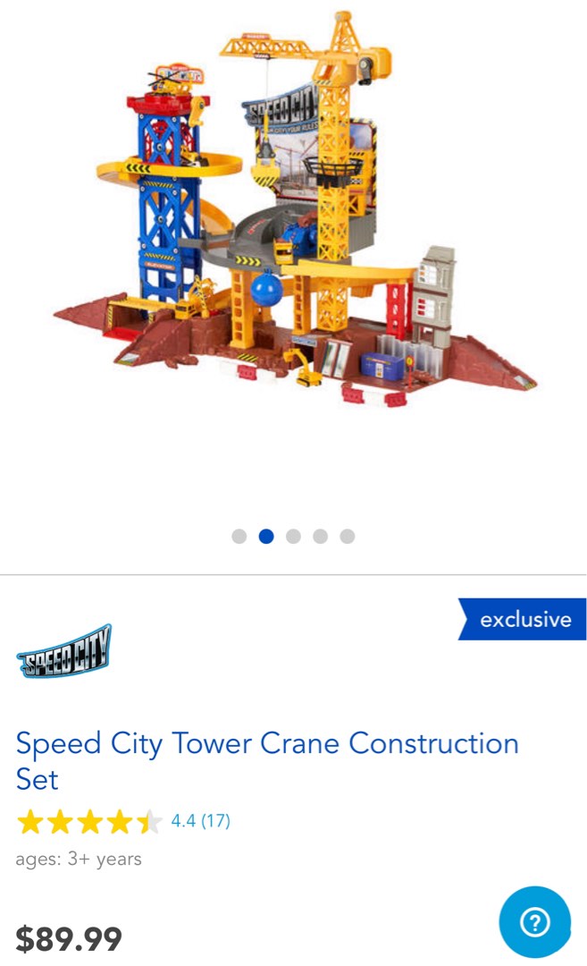 Speed City Tower Crane Construction Set, Hobbies & Toys, Toys & Games