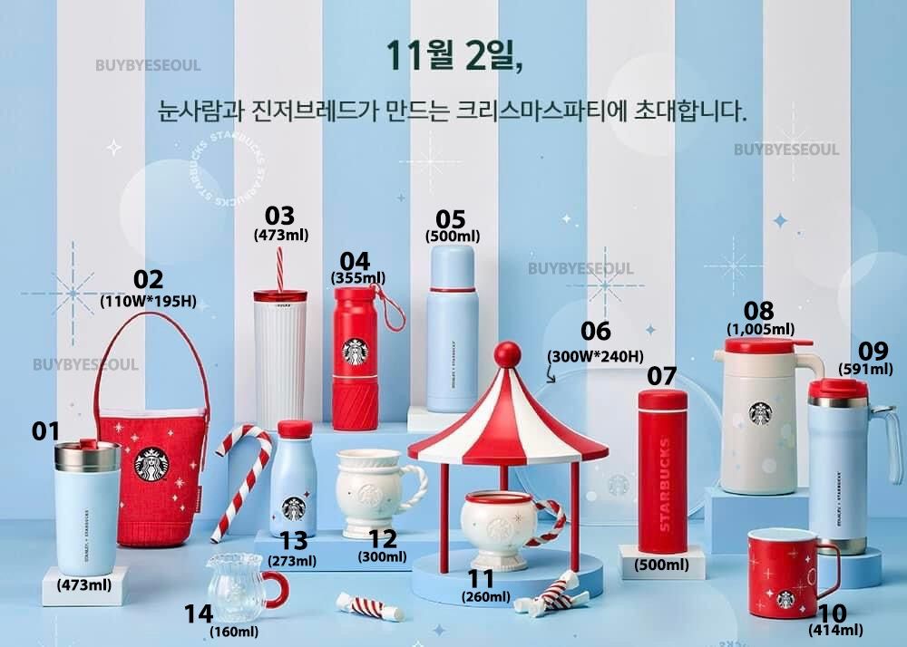 STARBUCKS KOREA 2022 CHRISTMAS EDITION PART ONE, Furniture & Home