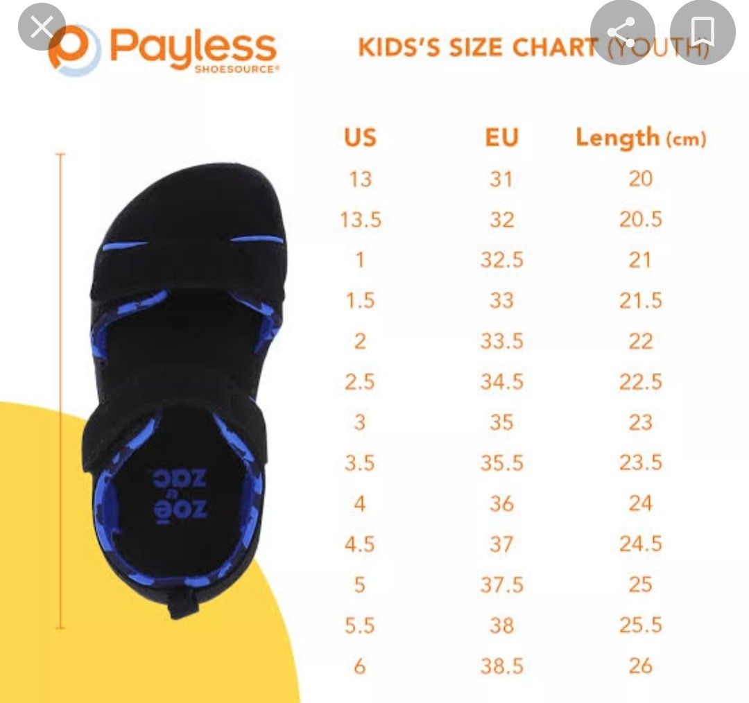 Step One Boys School Shoes Payless Shoe Source Size EU 32.5