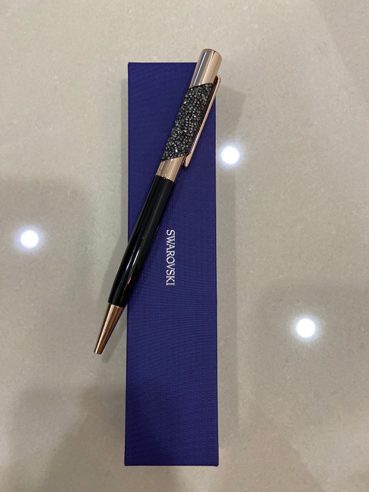 Swarovski Pen Black Crystal, Hobbies & Toys, Stationery & Craft