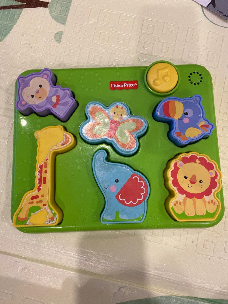 Fisher price jungle animal sales puzzle