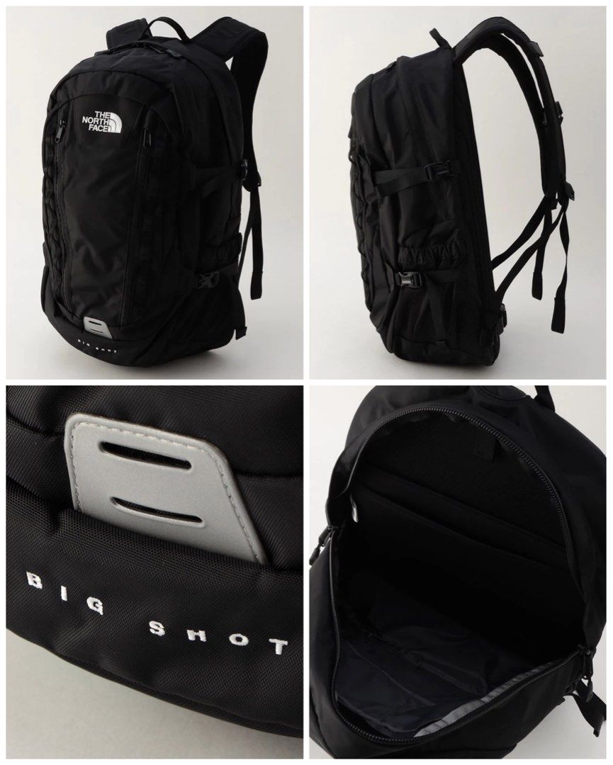 THE NORTH FACE Big Shot 33L 黑色背包背囊(NM72201), 男裝, 袋, 背包