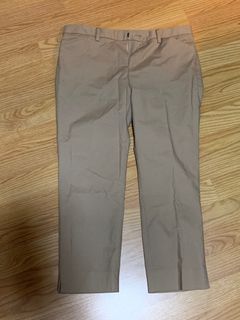 Uniqlo beige cream khaki work pants long pants