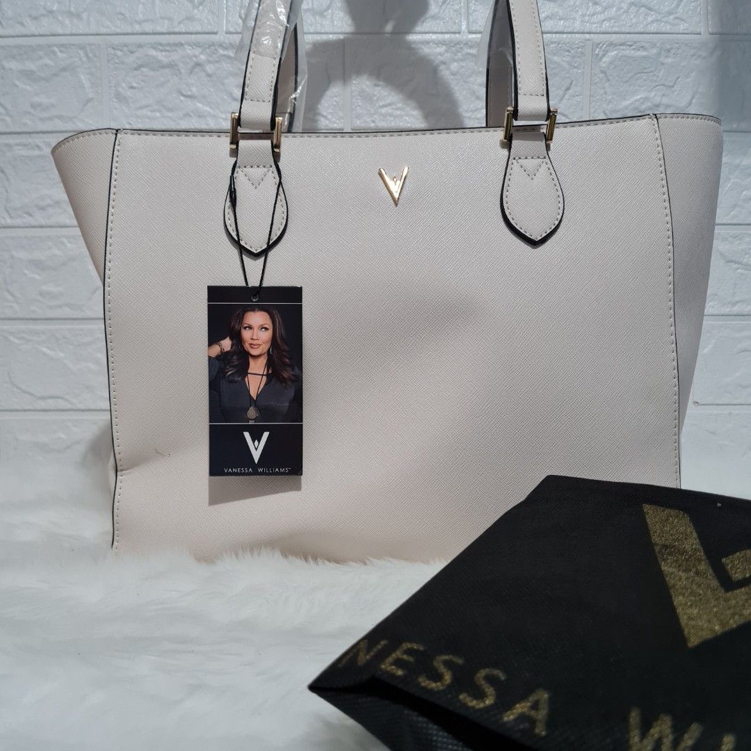 Vanessa Williams Lush Large Tote Bag. NWT off-white 13” x 11” x 4.5”. FREE  SHIP