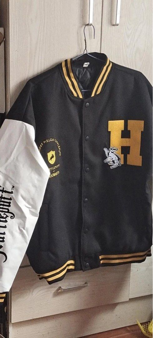 Varsity Jacket Harry Potter Hogwarts house of Hufflepuff