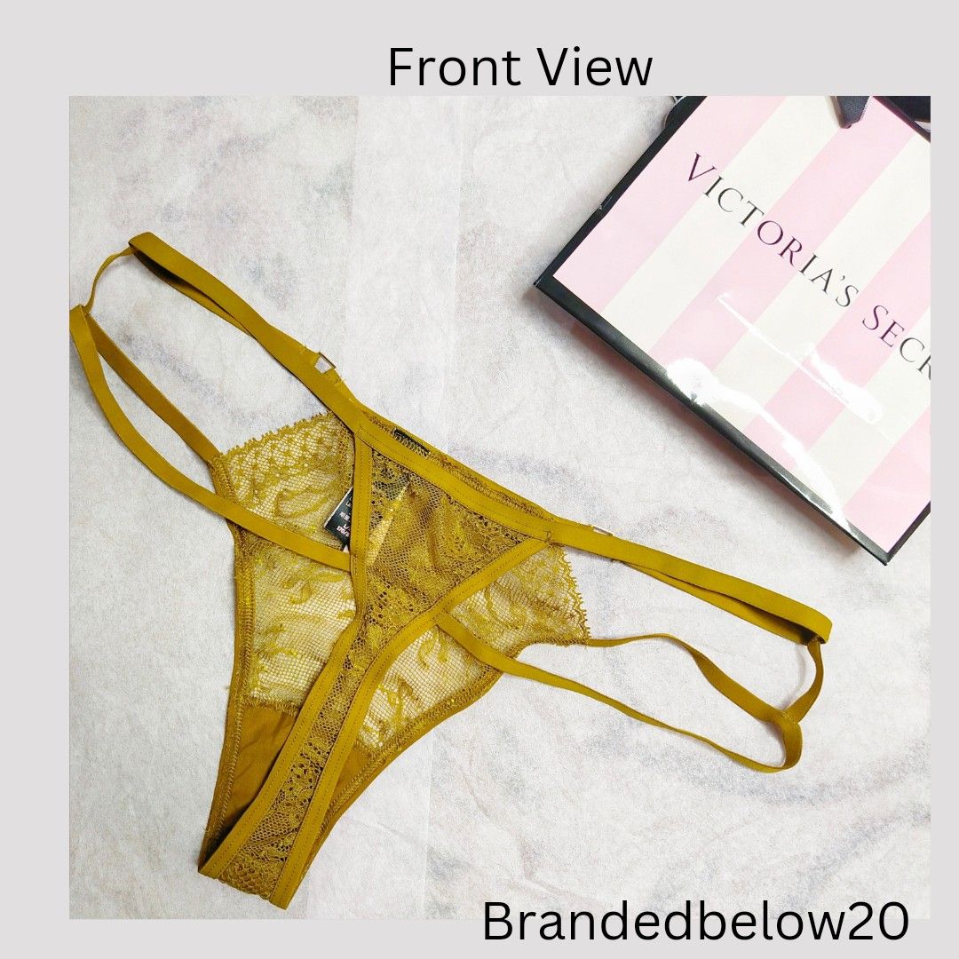 Elegant Victoria's Secret V-String Panty with Logo Hardware