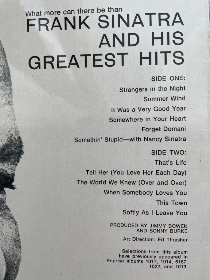 Vinyl / LP: easy listening, jazz - Frank Sinatra and his ...