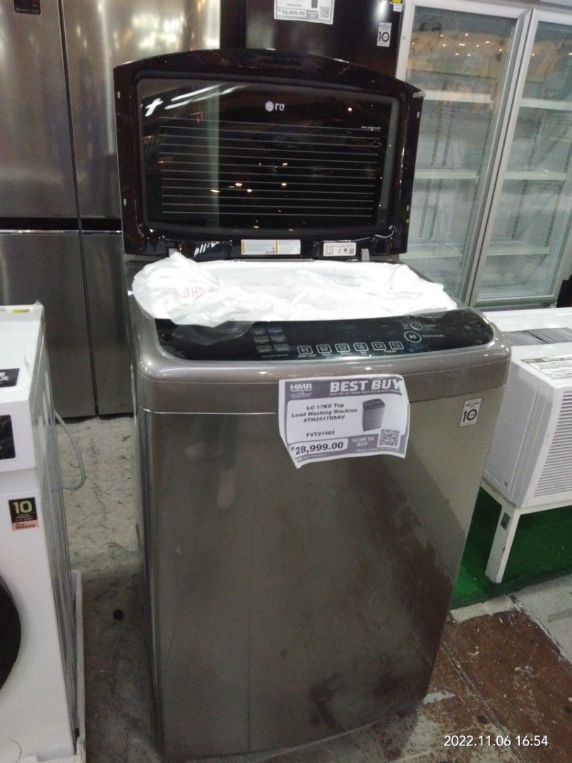 Washing machine top load 17kg LG Mode of payment Cash Gcash Card BDO