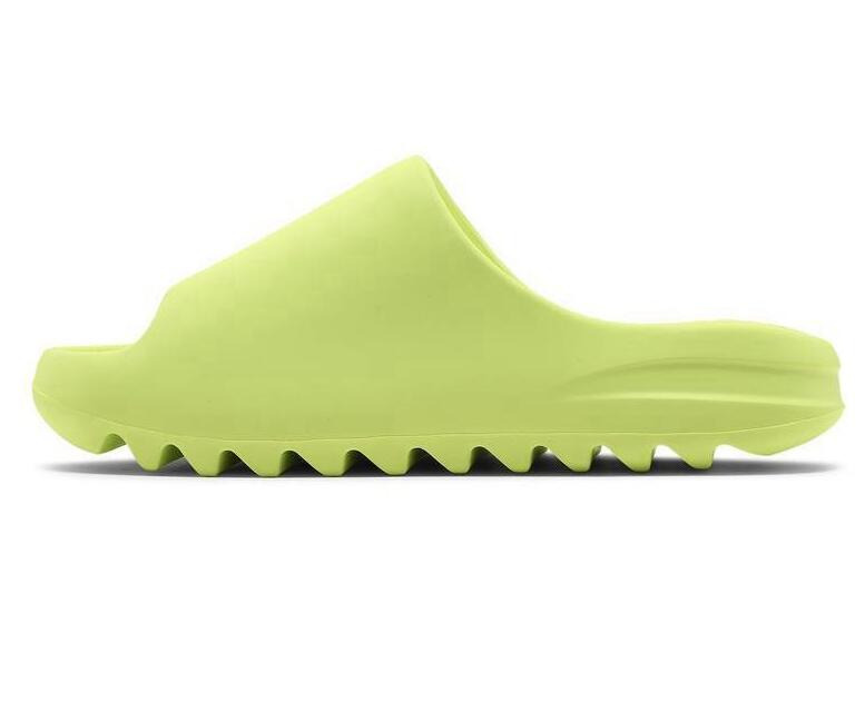 Yeezy Slide Glow Green GX6138, 男裝, 鞋, 拖鞋- Carousell