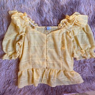 Yellow Puff top