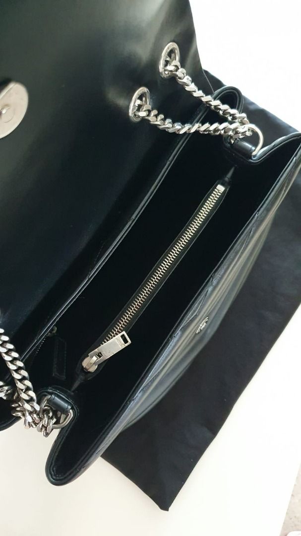 YSL LOULOU MEDIUM CHAIN BAG IN QUILTED "Y" LEATHER, Luxury, Bags