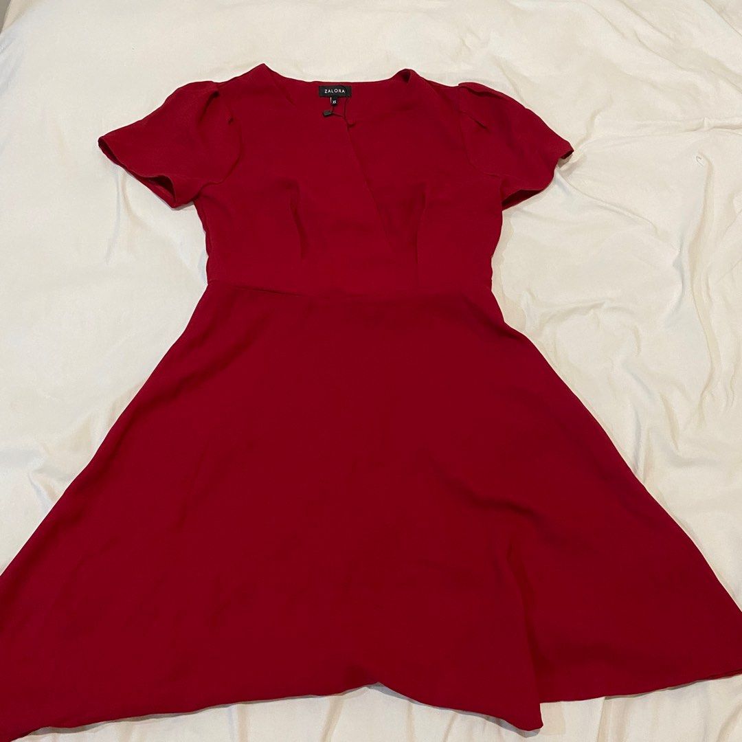Zalora store red dress
