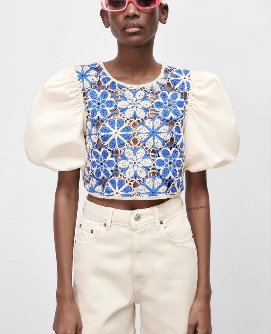 Zara 2025 crochet jumper