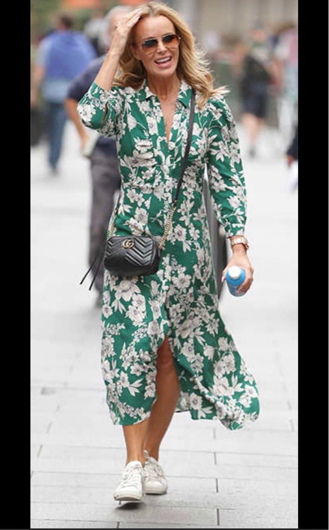 Zara green floral dress 2025