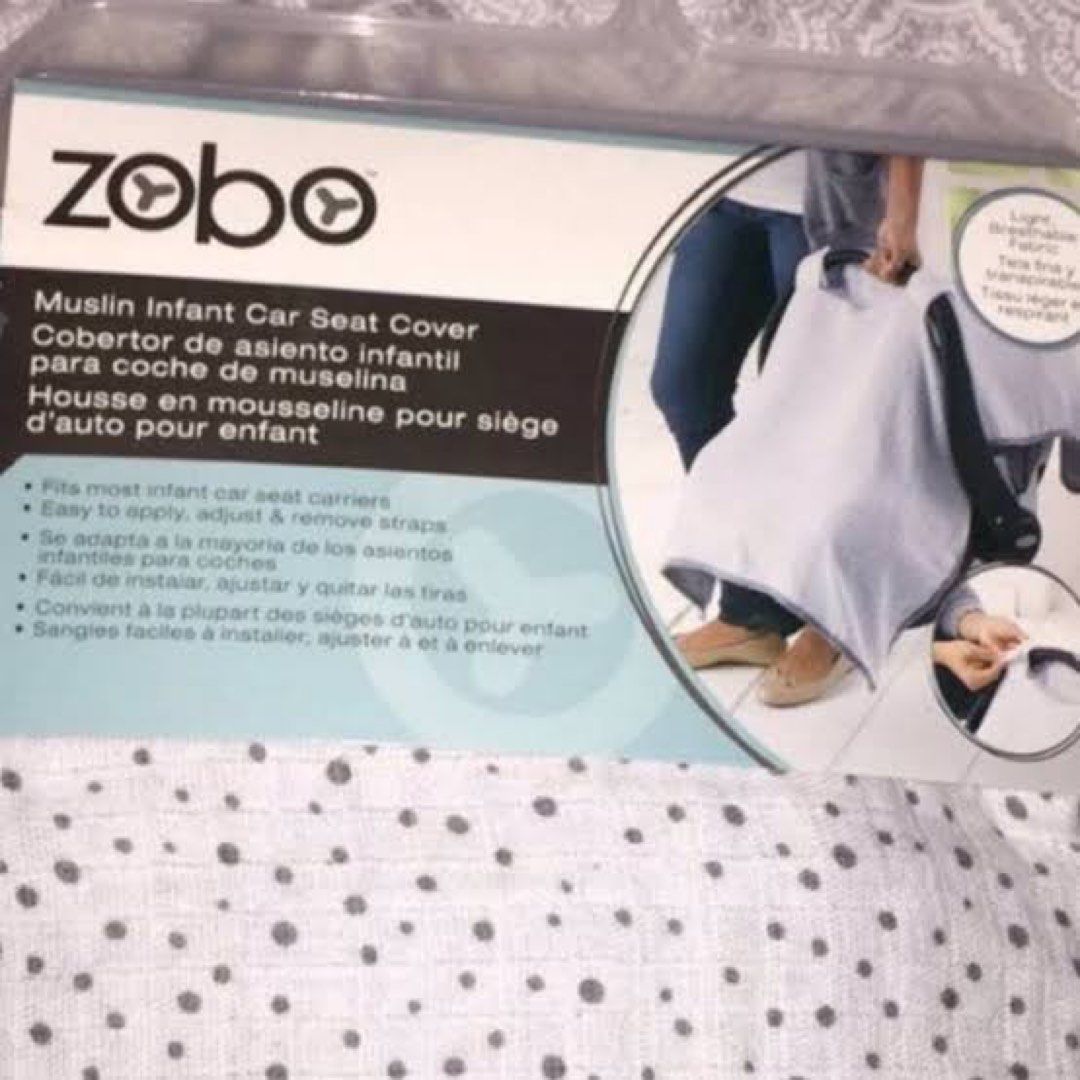 Zobo carseat cover reversible muslin fabric Babies Kids Going
