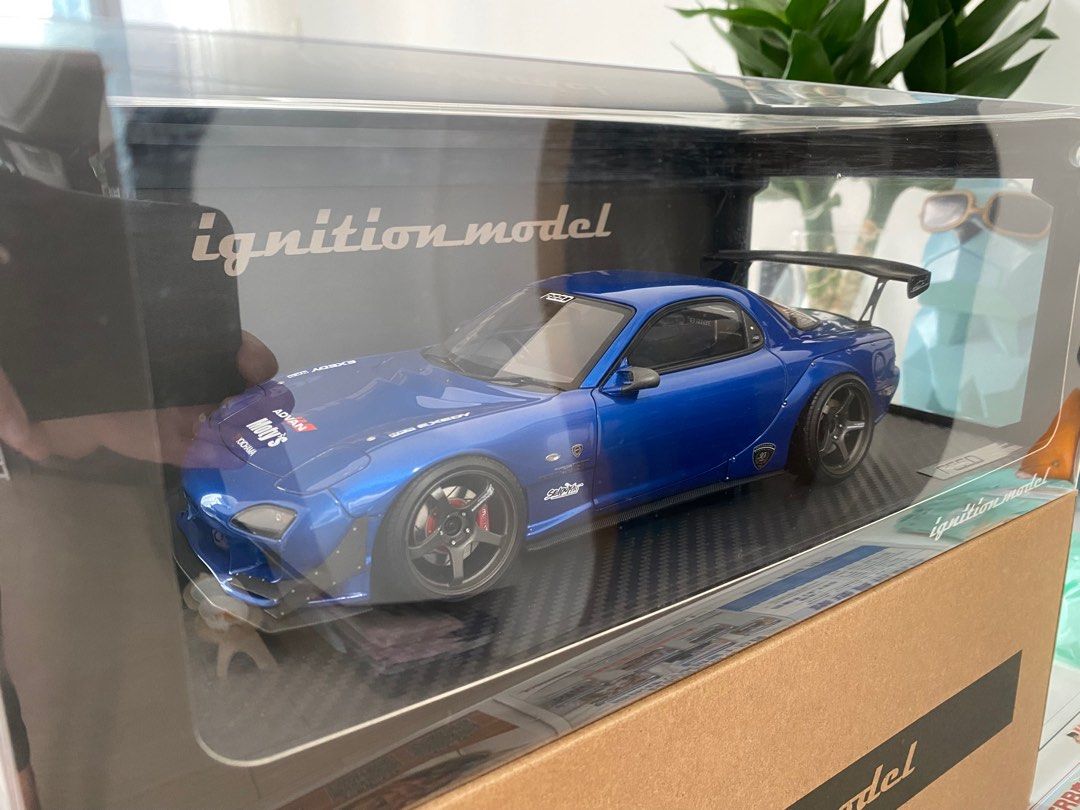1/18 Ignition Model FEED RX-7 (FD3S) Blue Metallic IG2045, 興趣及 