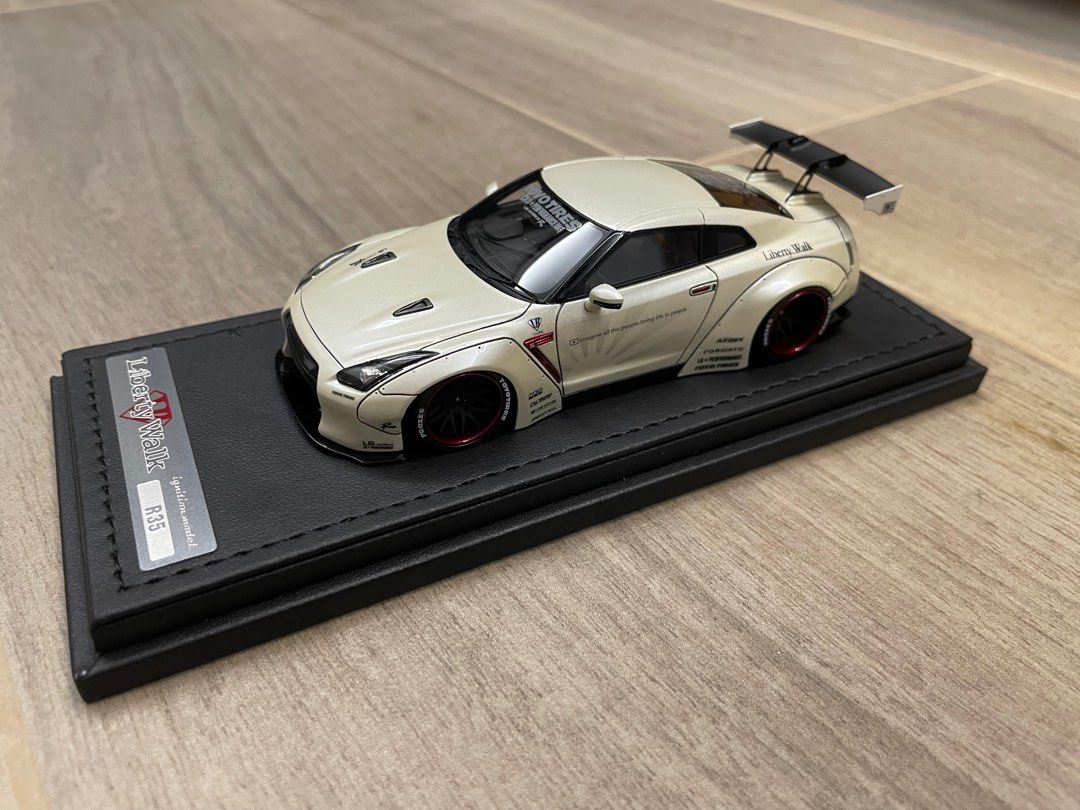 1/43 ig ignition model GTR R35 LB work white 0785, 興趣及遊戲