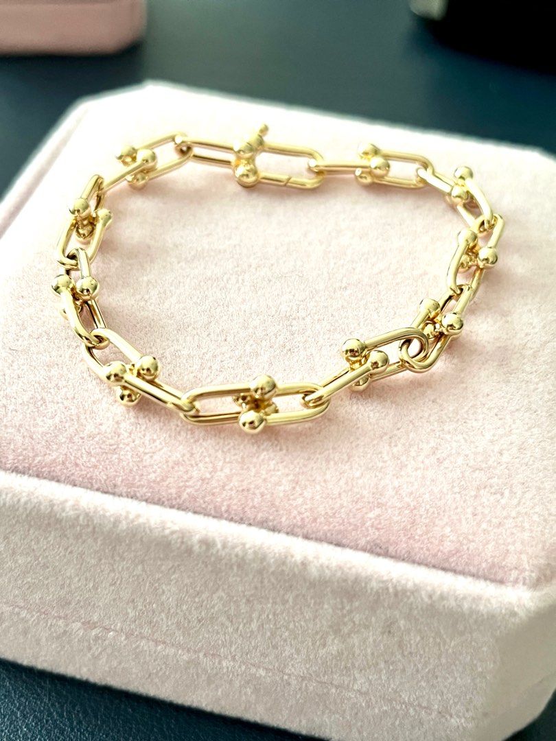 18k links gold bracelet Women s Fashion Jewelry Organisers