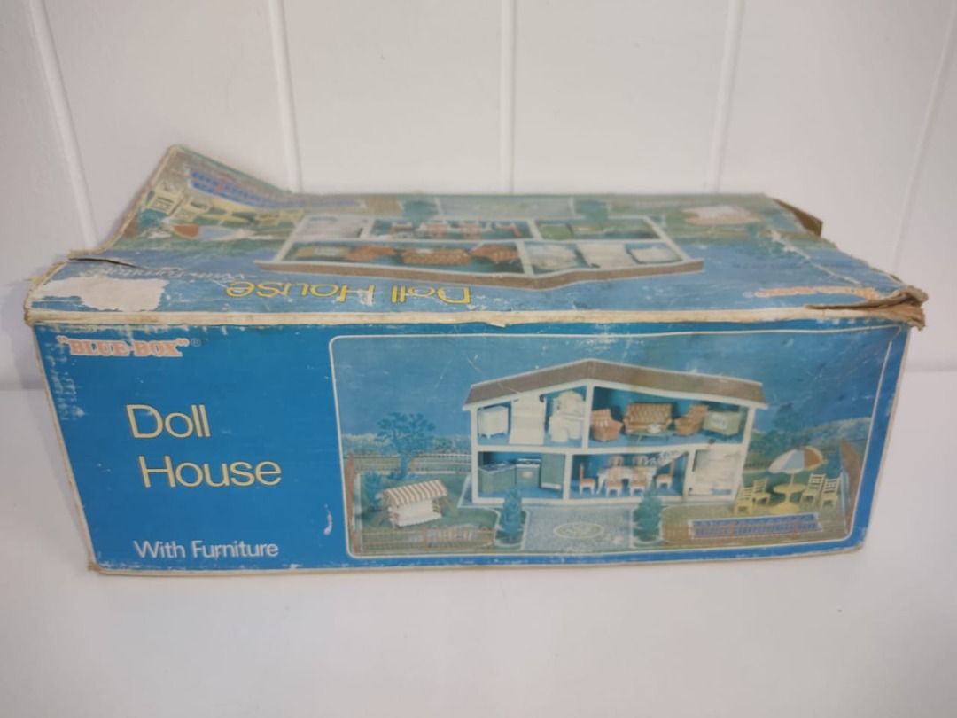 Blue box dollhouse clearance