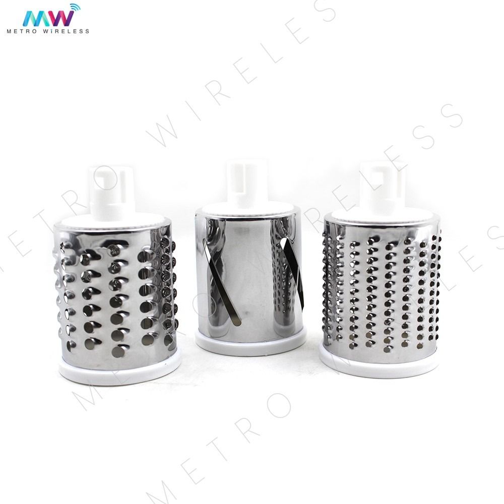PREMIUM QUALITY Tabletop Drum Grater 3 in 1 White Color