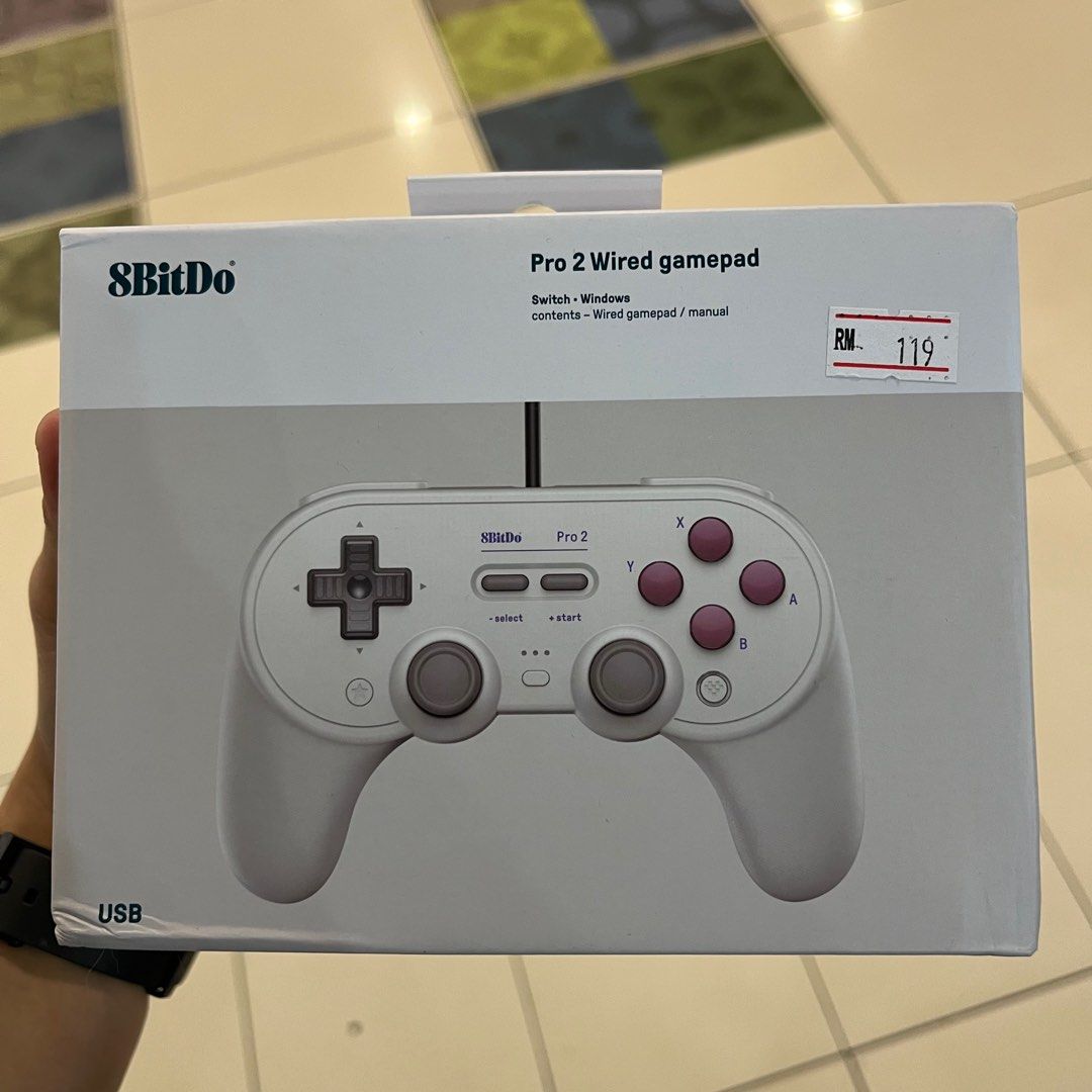 8bitdo Pro 2 Wired gamepad, Video Gaming, Gaming Accessories ...