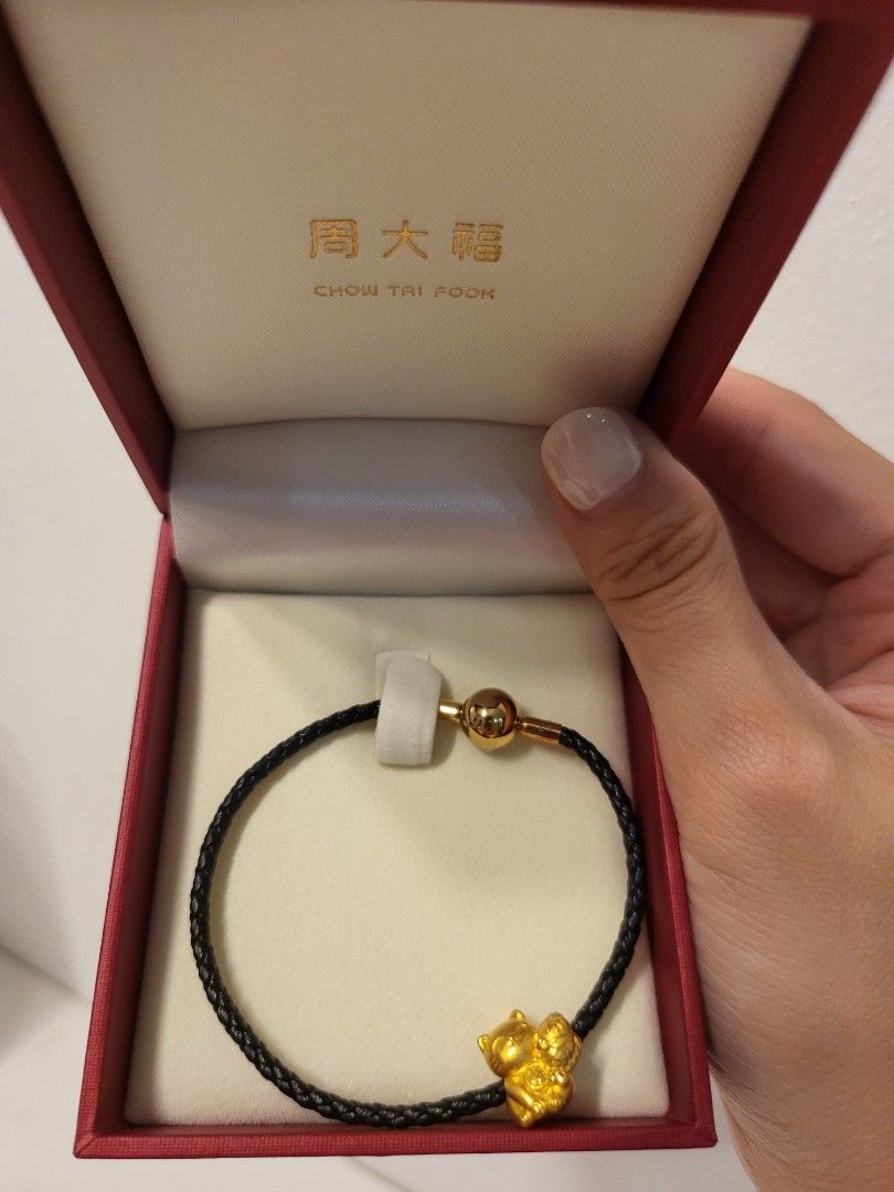 Chow tai cheap fook charm bracelet