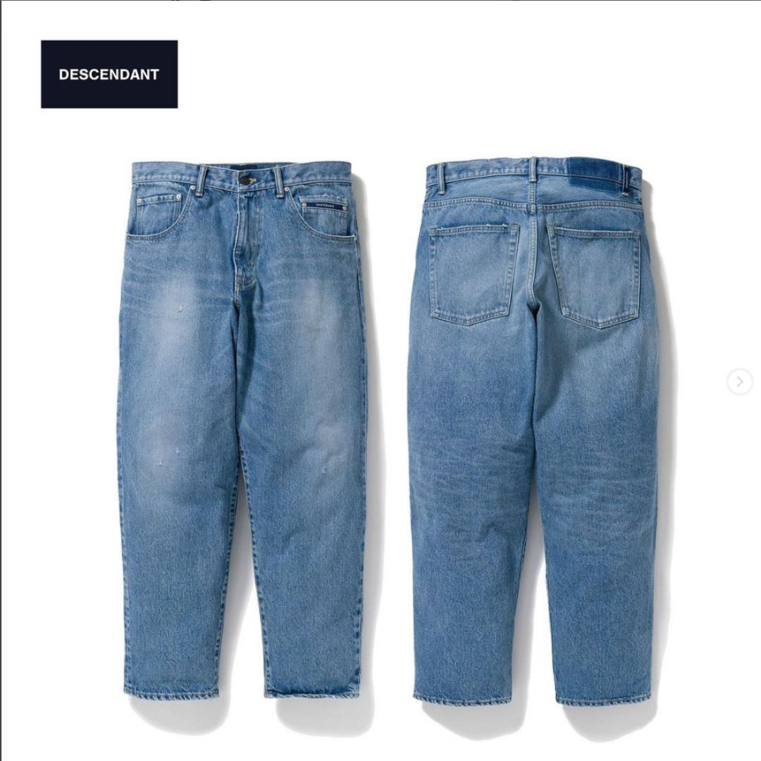 現貨21SS DESCENDANT 1995 BAGGY JEANS 水洗做舊復古牛仔褲, 他的時尚