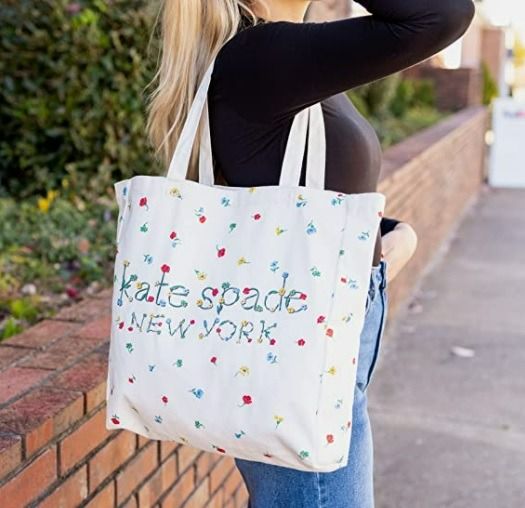 Kate spade canvas book tote 2025