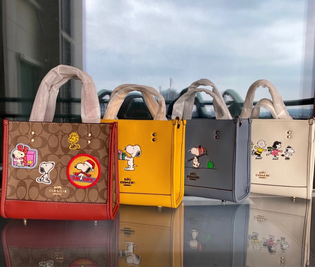 ☆COACH X PEANUTS☆デンプシー トート 22・スヌーピー