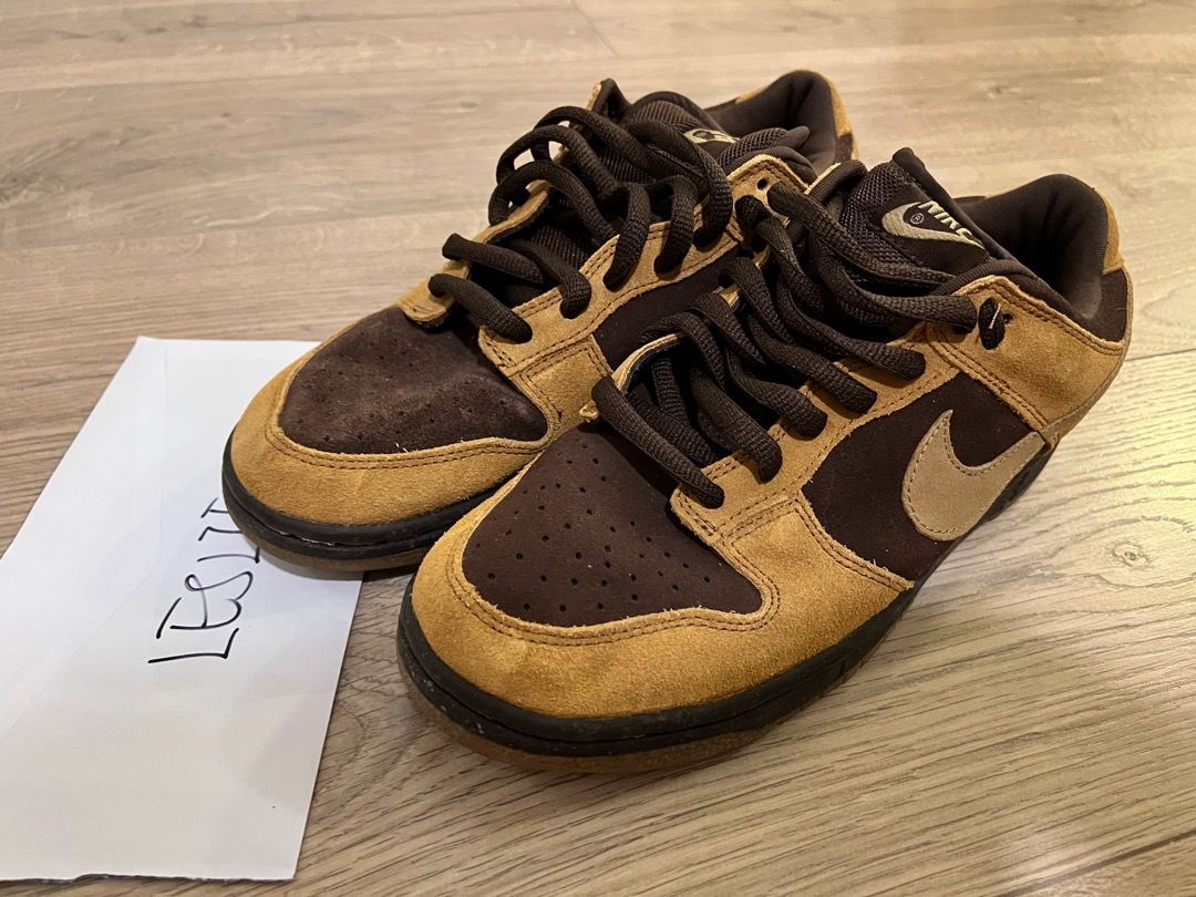 減價絕版nike dunk low SB brown pack us9.5 2003 no box, 男裝, 鞋