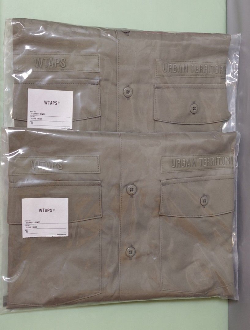 現貨Wtaps 22aw buds ls shirt jungle modular size 3, 男裝, 外套及 