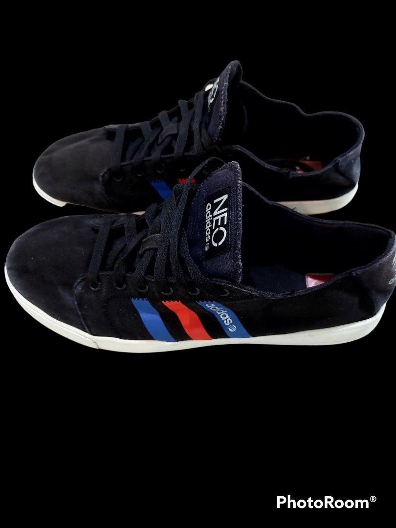Adidas neo black shoes hot sale