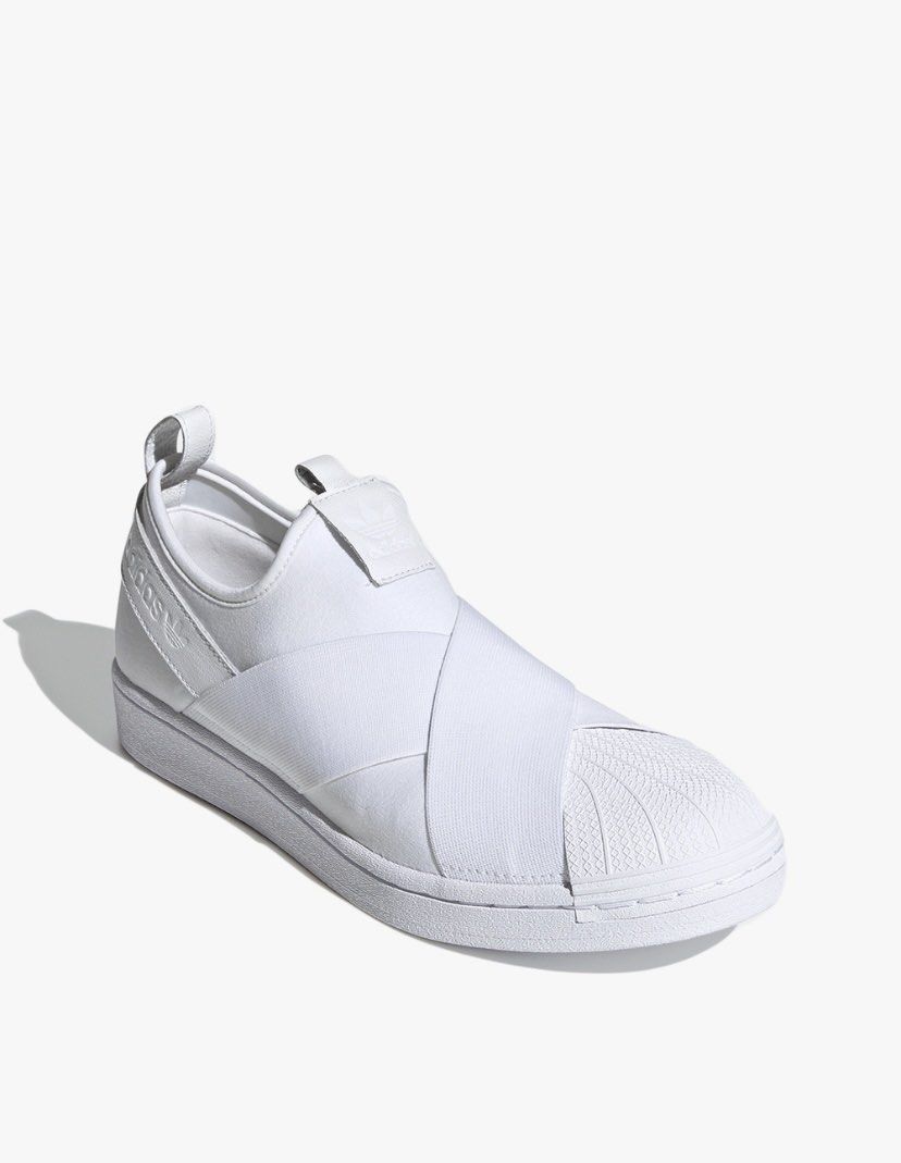 Superstar slip on all white 2025