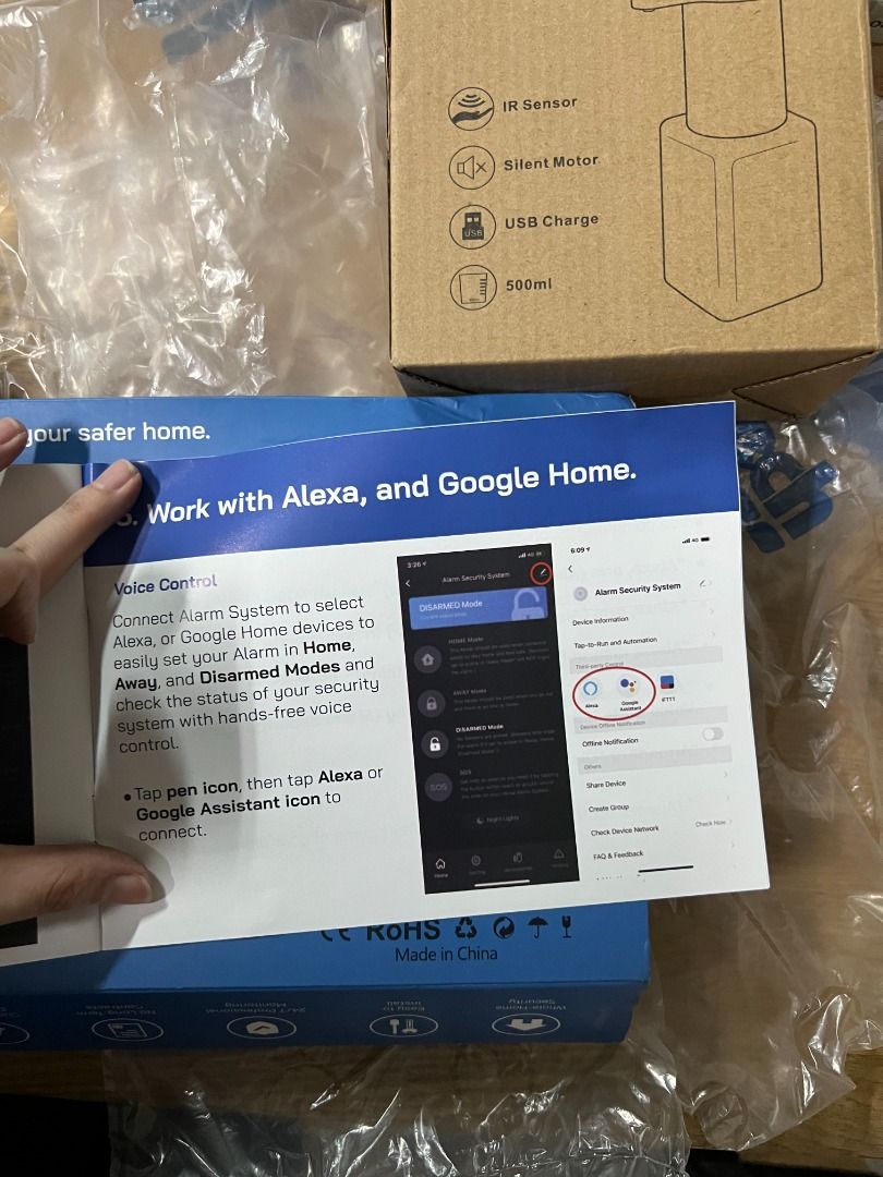 AGSHome Wireless Alarm System, WiFi Door Alarm System, 5piece Kit, APP