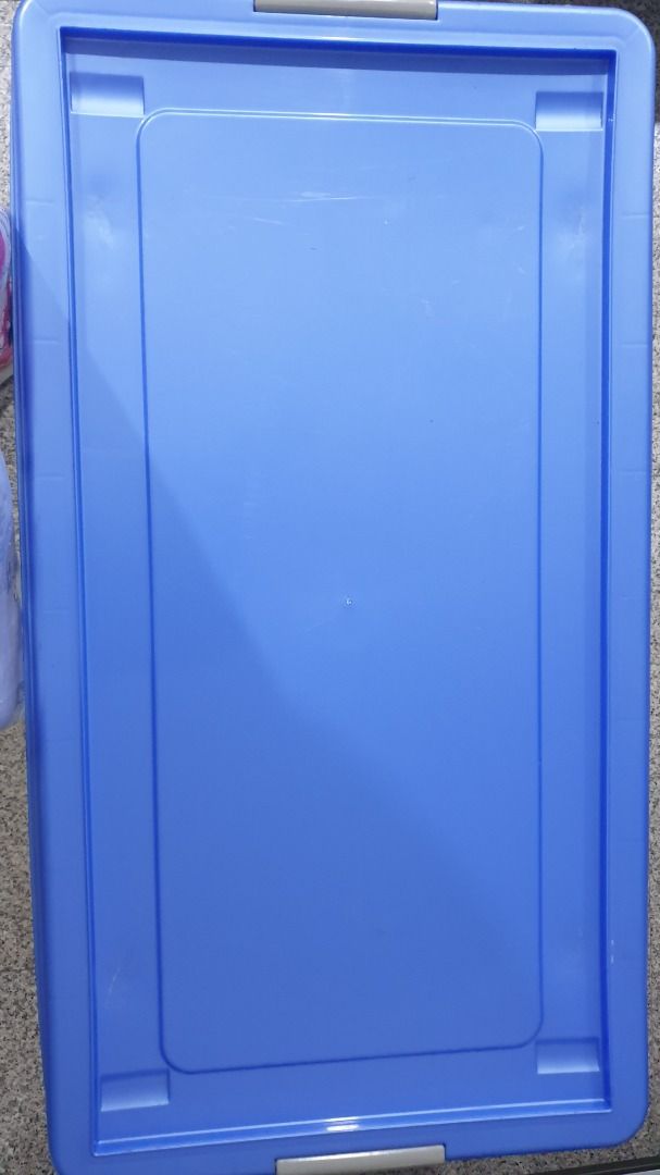 ALGO Large storage boxes with lid and wheel, Furniture & Home Living