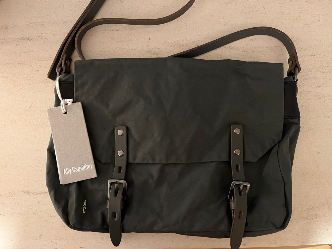 Ally Capellino Jeremy Small Waxed Cotton Satchel Shoulder Bag