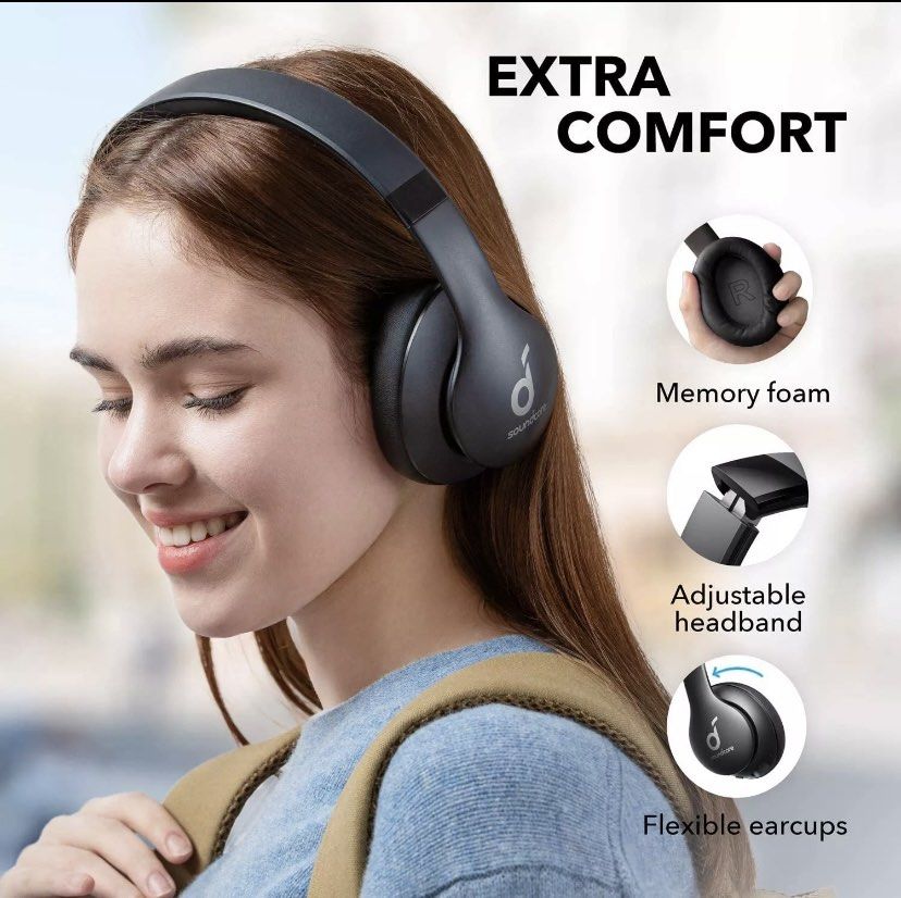 Anker Soundcore Life 2 Neo Wireless Headphones, Over ear wireless Bluetooth headphones, usbc
