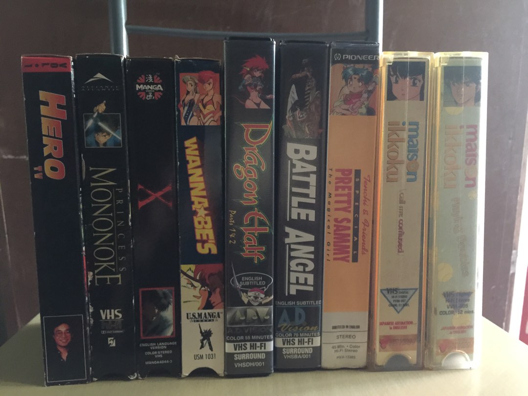 Assorted anime VHS tape, TV & Home Appliances, TV & Entertainment, Blu
