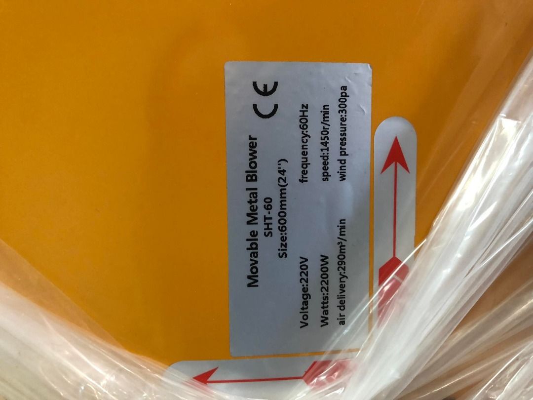 Axial Fan / Moveable Metal blower (Category: Construction Tools & Equipment) located in Manila. Submitted by 09150361920ronvillaflor (Listing ID 1195192861, Image 2). Description: Axial Fan / Moveable Metal blower Specs: 24” Model: SHT-60 Brand: Yuho Price: 21,780/unit Welcome to "Takezo Industrial Supply" For inquiries GLOBE:📞 ☎ 0915-036-1920 VIBER:📞 ☎ 0915-036-1920 Email me@ 📫 📑 r-o-n-.-t-a-k-e-z-o-i-n-d-u-s-t-r-i-a-l-@-g-m-a-i-l-.-c-o-m Ch