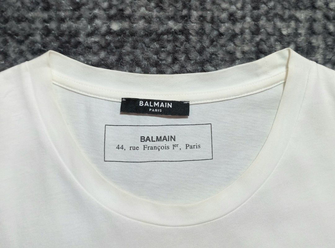 BALMAIN PARIS, Men's Fashion, Tops & Sets, Tshirts & Polo Shirts on ...