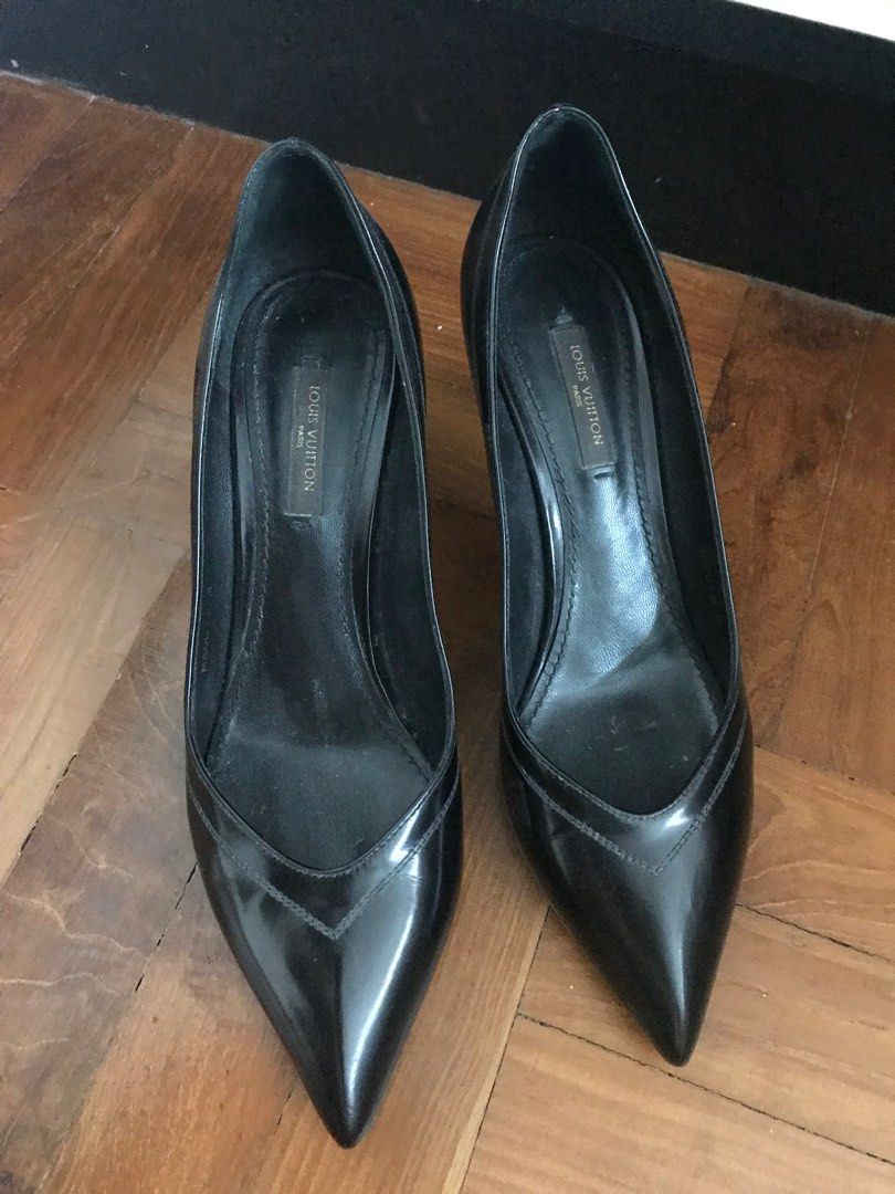 Black Heels louis vuitton shoes