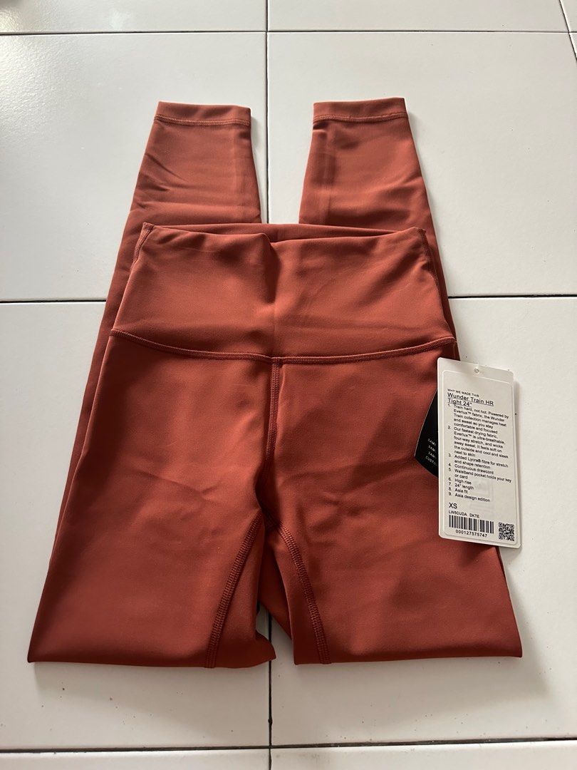 LULULEMON Wunder Train HR Tight 25” in Dark Terracotta Size 20