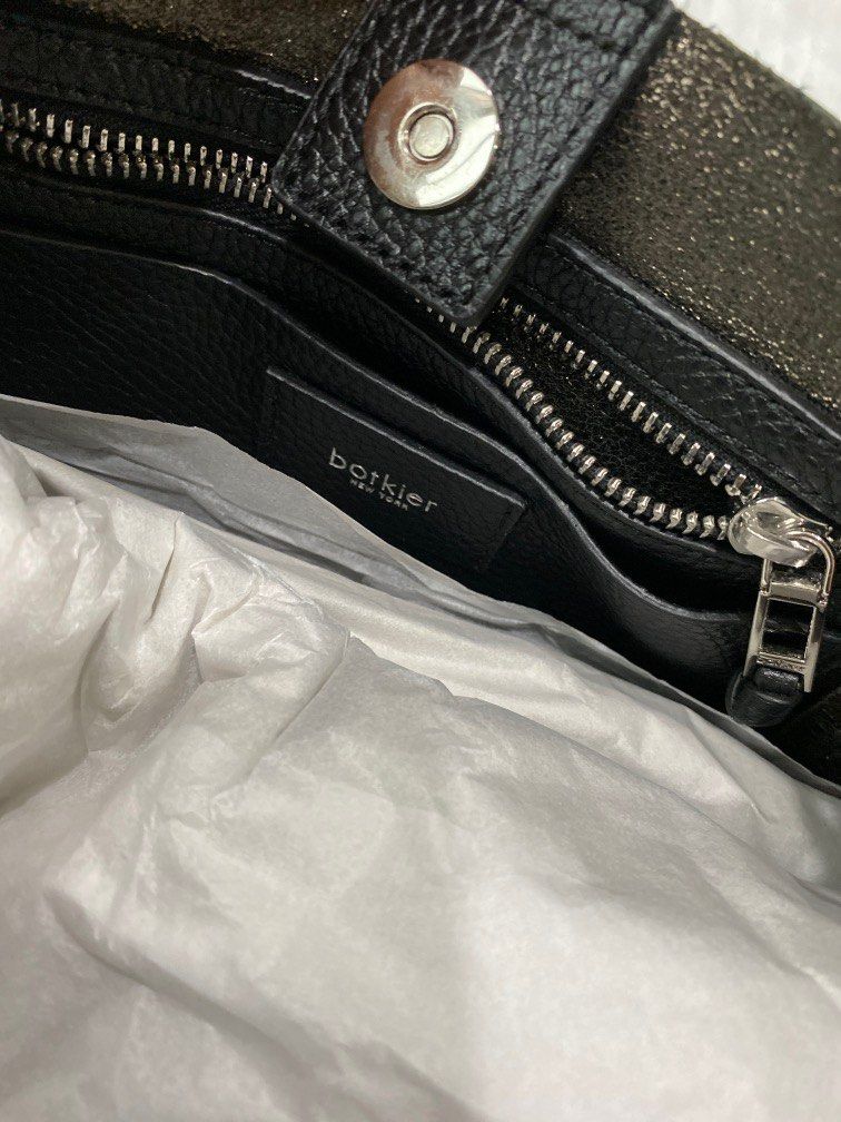 Botkier New York black leather bite size tote bag crossbody shoulder Luxury Bags Wallets on Carousell