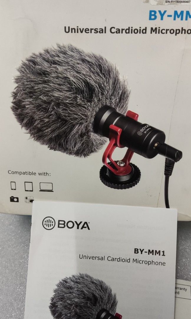 BOYA Universal Cardioid Microphone, Audio, Microphones on Carousell