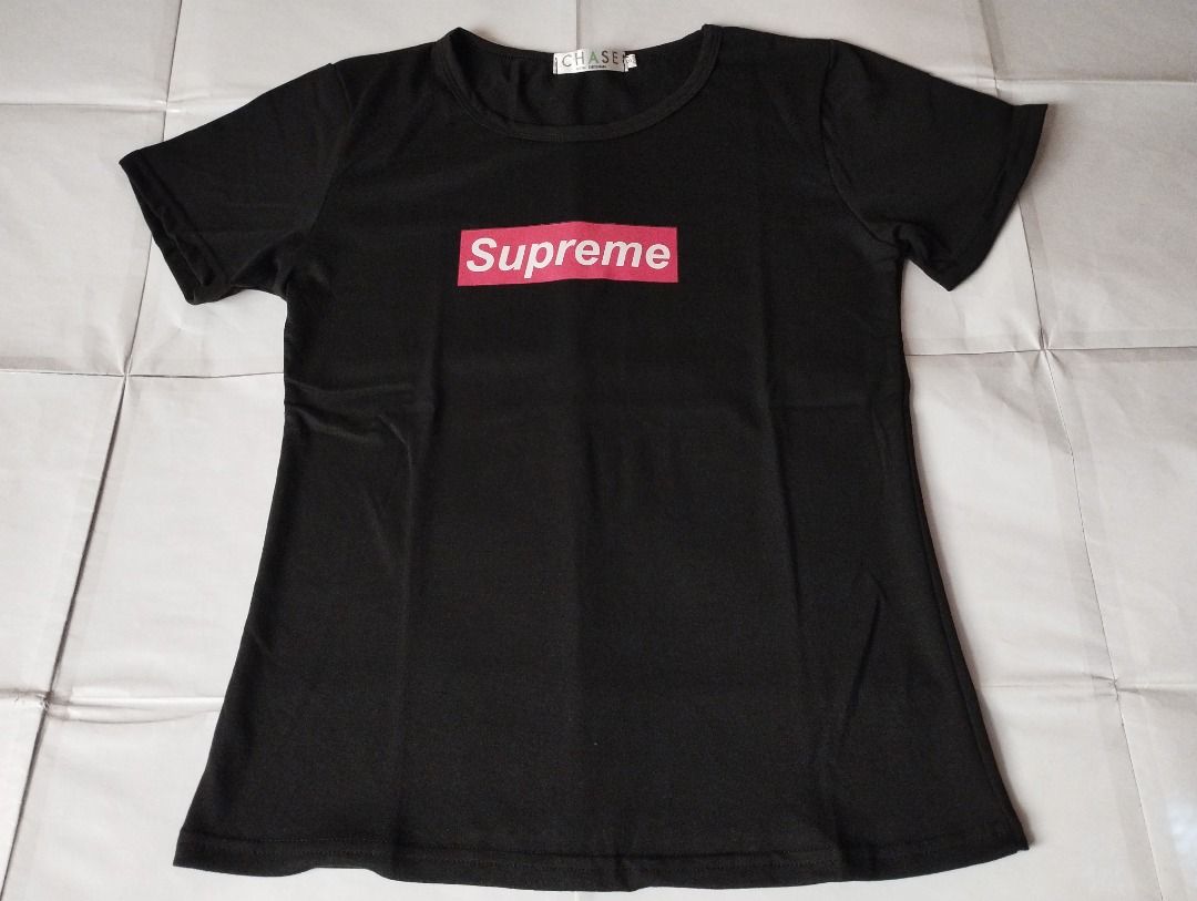 Brand New Black Ladies Supreme T Shirt Women s Fashion Tops Shirts on Carousell